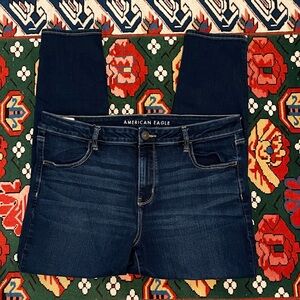 American Eagle Outfitters Women's Dark Blue Jeggings